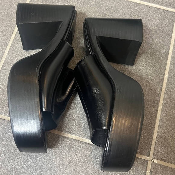 Jeffery Campbell women’s Platform Slide Sandal Sz 9 Concert black chunky - Picture 7 of 9